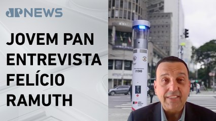 Totens de segurança são instalados no Centro de SP; vice-governador do estado analisa