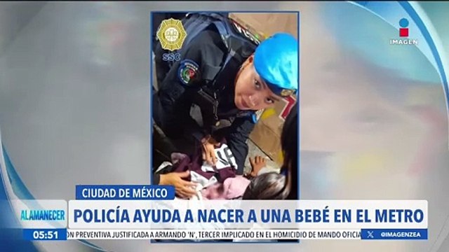 Policía ayuda a mujer a dar a luz en la estación Pantitlán del Metro de la CDMX