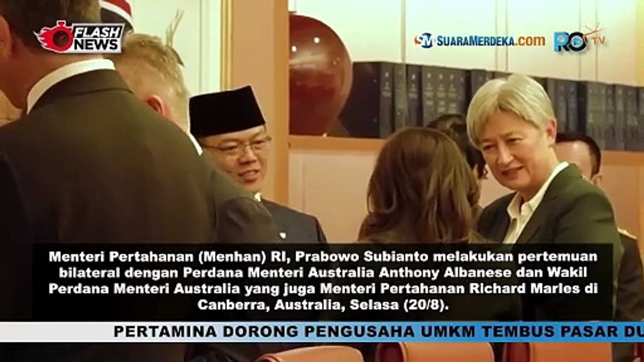 Lakukan Pertemuan Bilateral, Prabowo dan PM Australia Bahas Tantangan Regional dan Latihan Bersama