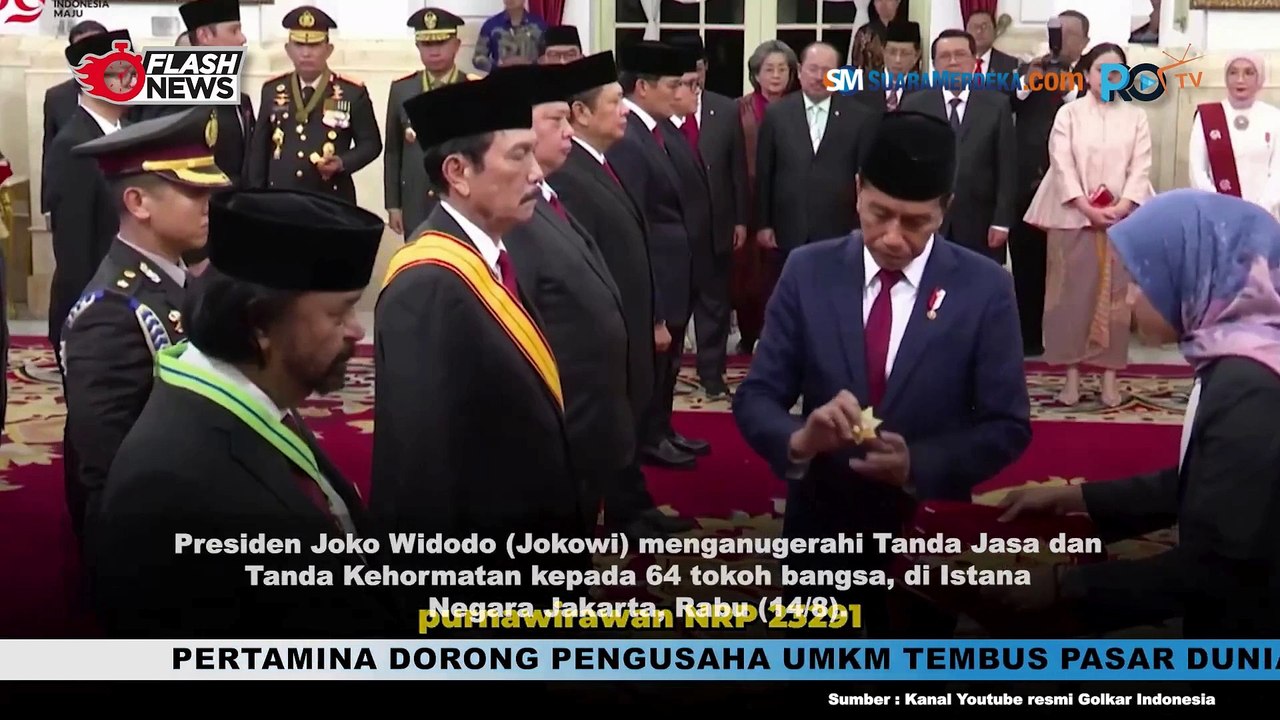 Kader Partai Golkar Terima Tanda Jasa dan Kehormatan dari Pemerintah