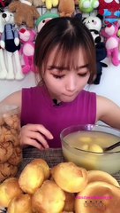 #64 Desserts Mukbang ASMR || Creampuff, Tangyuan, Red bean bread/cake...