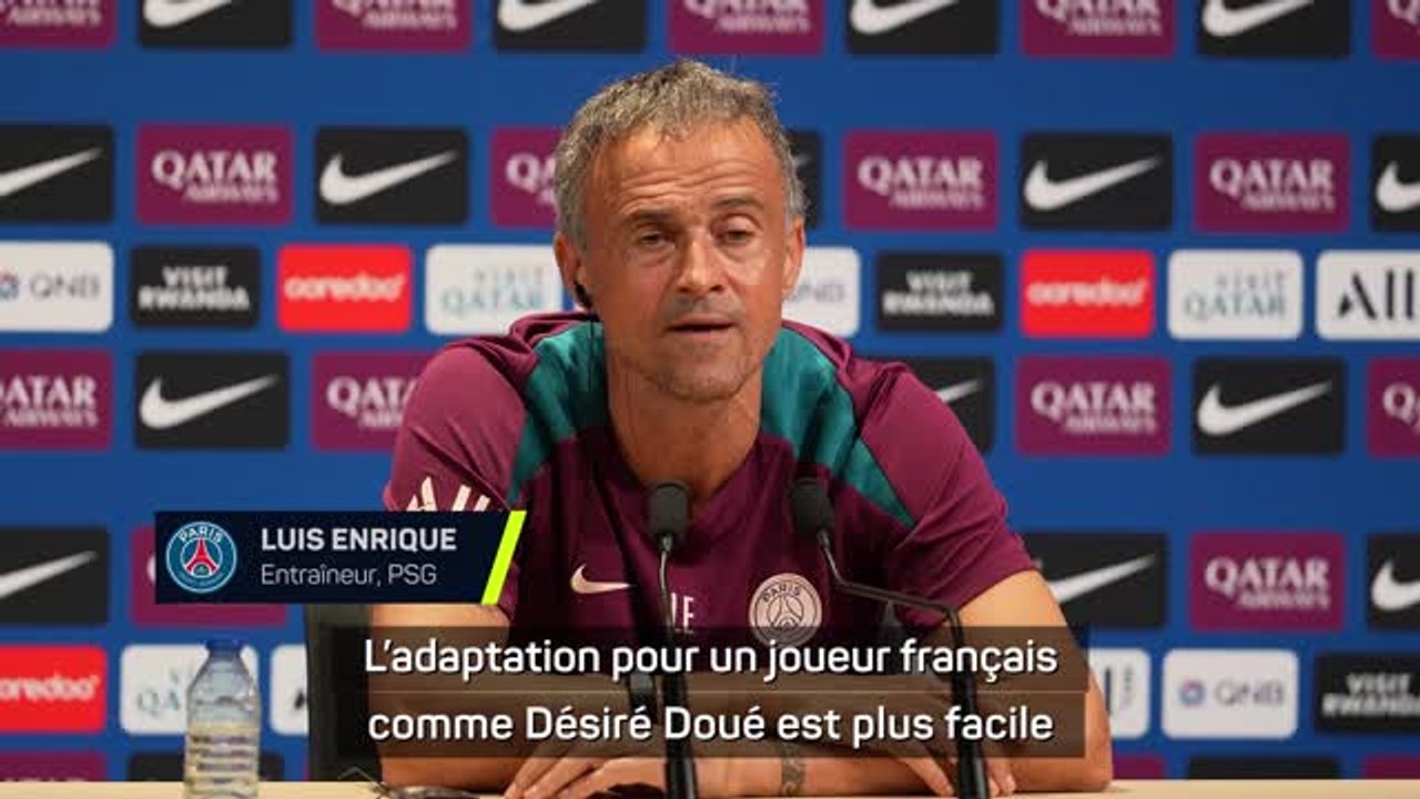 PSG - Luis Enrique : “Doué est un joueur très polyvalent, il va beaucoup nous aider”