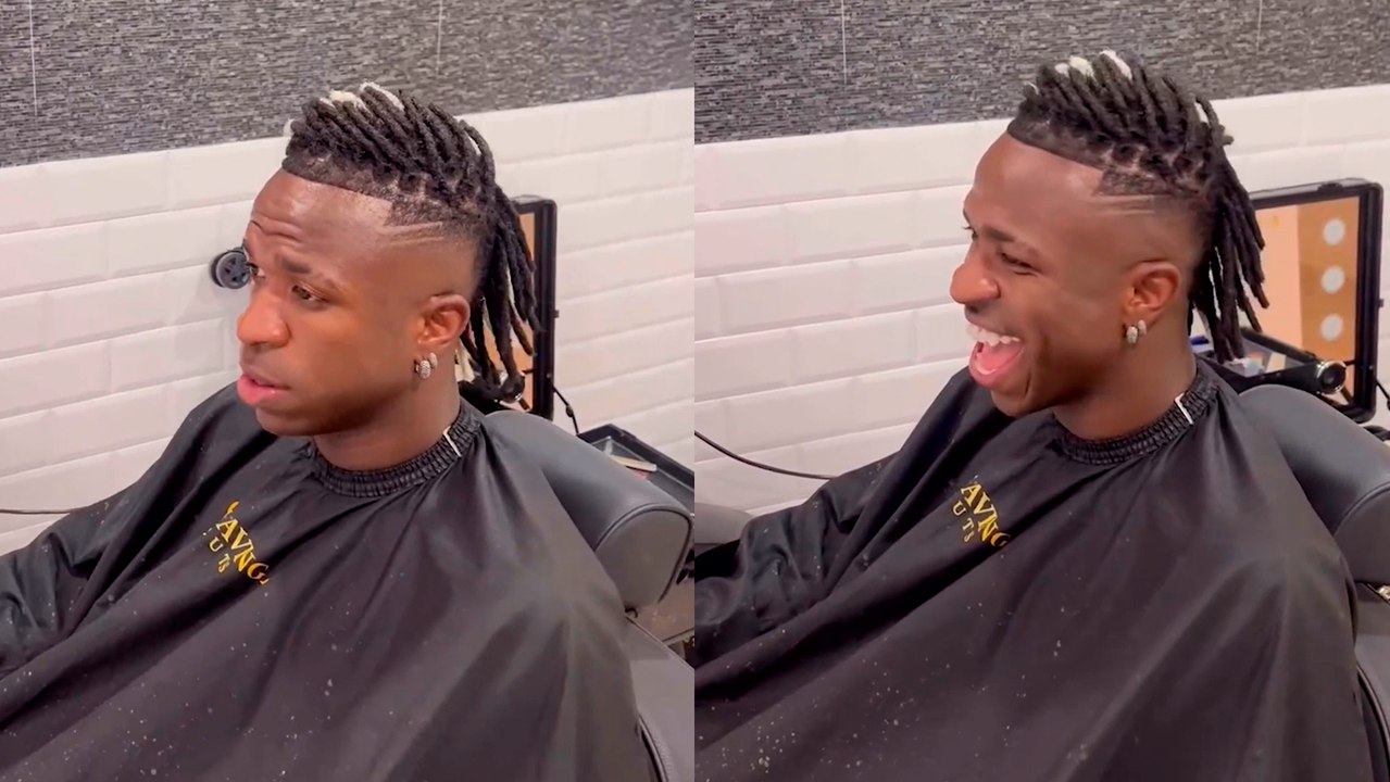 Vinicius Jr jugador del Real Madrid recibe a la nueva temporada con nuevo 'look'