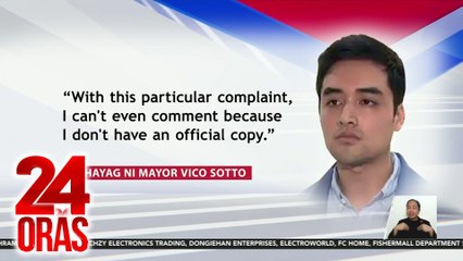 Pasig Mayor Vico Sotto at 3 opisyal ng LGU, Sinampahan ng reklamong graft sa Ombudsman | 24 Oras