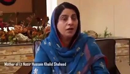 Proud Mother Of Lt Nasir Hussain Shaheed