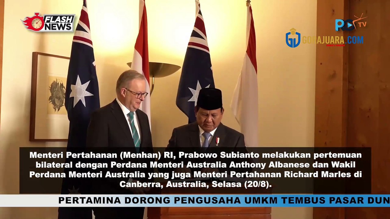 LAKUKAN PERTEMUAN BILATERAL PRABOWO DAN PM AUSTRALIA BAHAS TANTANGAN REGIONAL DAN LATIHAN BERSAMA