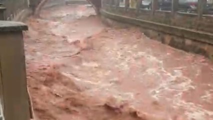 Stunning video captures impact of heavy rains from DANA storm on Ferreries stream