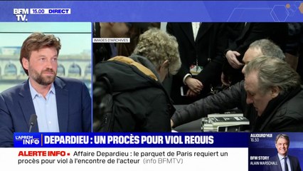 Gérard Depardieu: le parquet requiert un procès pour viols et agressions sexuelles