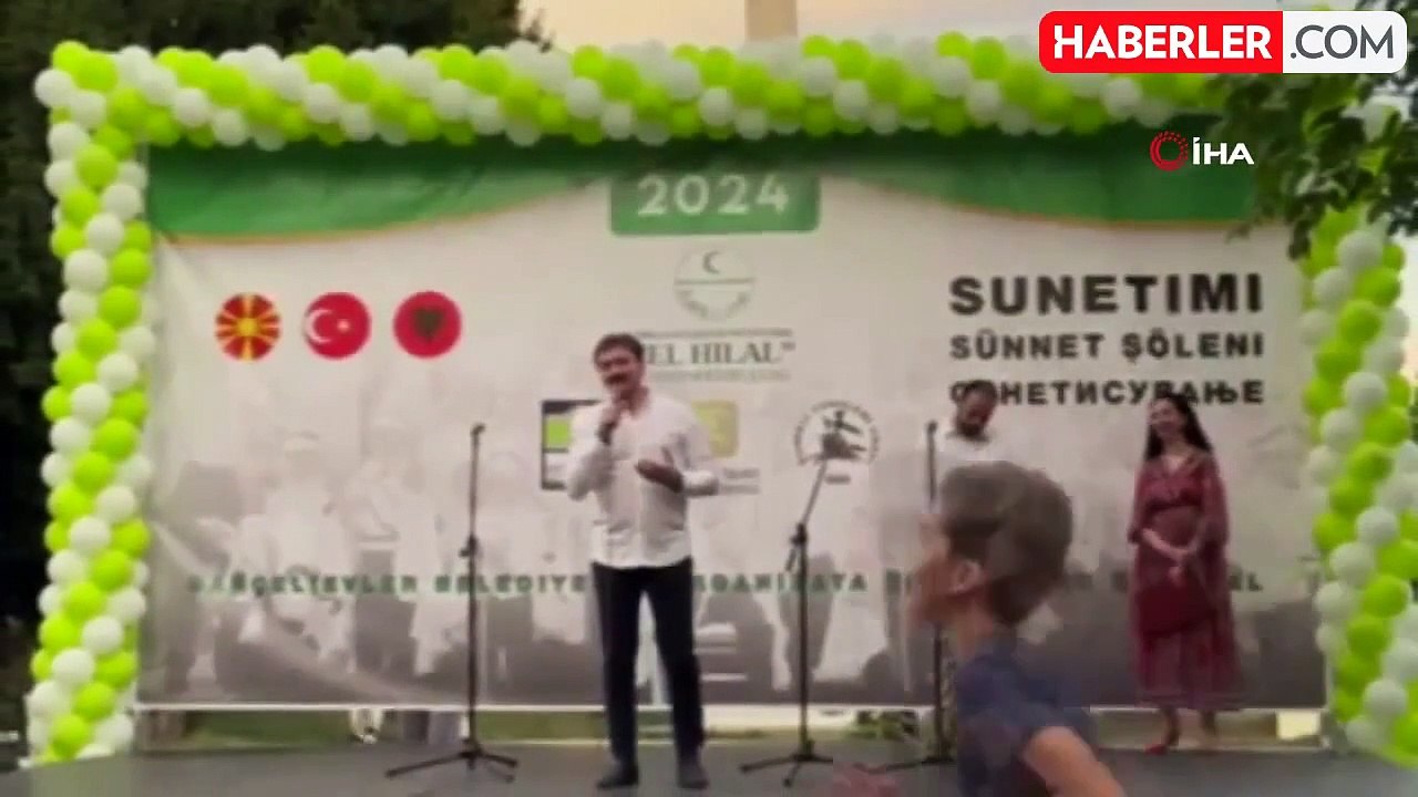 Üsküp'te Bahçelievler Belediyesi desteğiyle ihtiyaç sahibi çocuklar için toplu sünnet şöleni