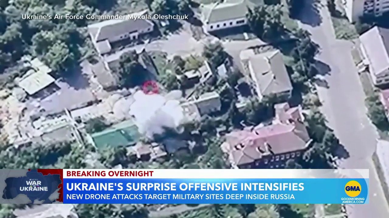 Ukraine strikes Russian airfields