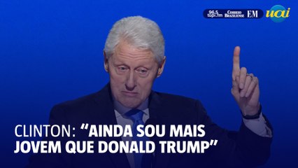 Clinton defende Kamala e ironiza idade de Trump: 'ainda sou mais jovem'