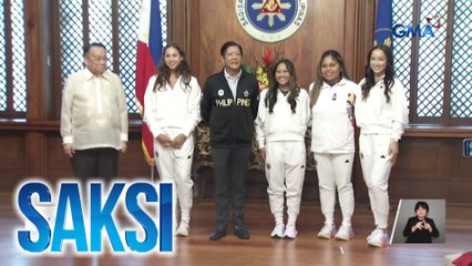 Pinoy Olympians na hindi nakasama sa heroes' welcome noong nakaraang linggo, nakapulong ni PBBM | Saksi