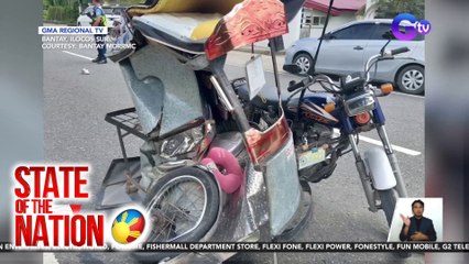 Tricycle, nagpaikot-ikot matapos mabangga ng SUV | SONA