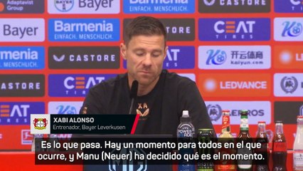 Xabi Alonso se deshace en elogios hacia Neuer tras anunciar su retirada de la Selección alemana