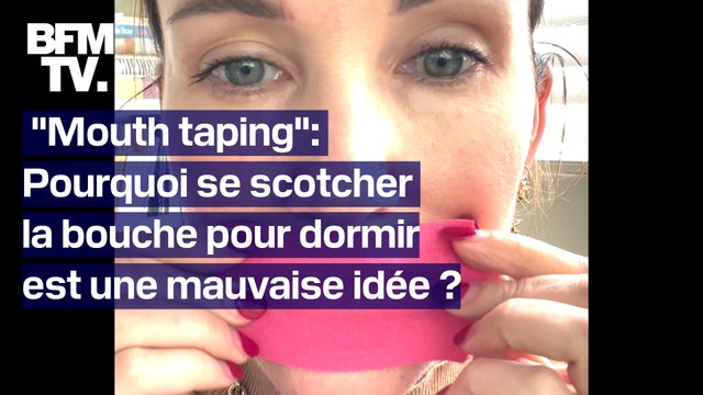 Mouth taping : se scotcher la bouche avant de se coucher n'aide pas à mieux dormir