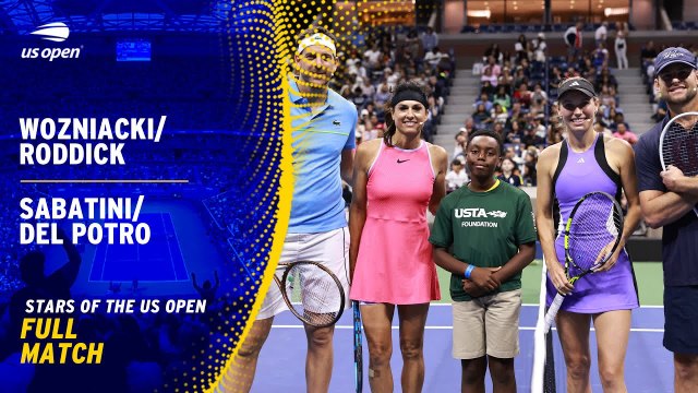 Sabatini & Del Potro vs. Wozniacki & Roddick (11-9) | US Open 2024 | Stars of the Open