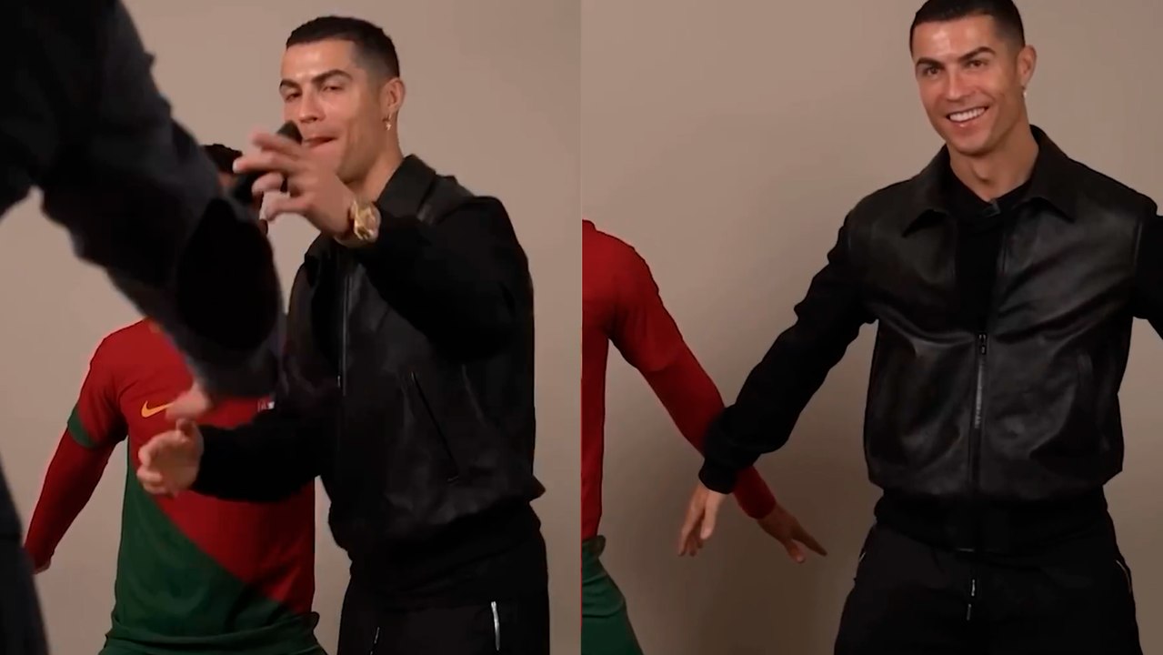Cristiano Ronaldo conoce a 'Cristano Ronaldo' su replica de cera