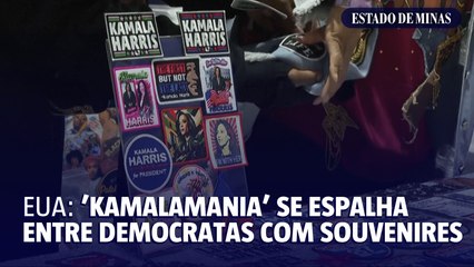 EUA: ' kamalamania' se espalha entre democratas com souvenires