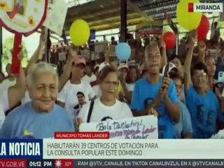 Miranda I Ciudadanos de 39 centros del mcpio. Tomás Lander se preparan para Consulta Popular