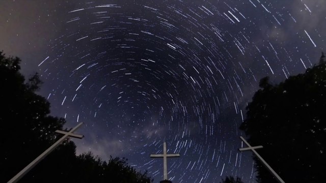 Góra Trzech Krzyży Lądek-Zdrój #sudety #legendy #timelapse #gwiazdy