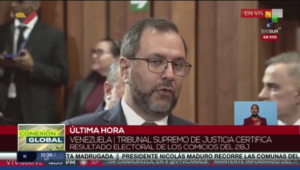 Gil: agradezco al TSJ por dar cierre al capítulo electoral del 28j