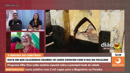 ‘’A Menina do Cemitério’: data em que Cajazeiras celebra 161 anos coincide com o Dia do Folclore