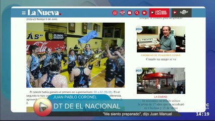 Diario Deportivo - 22 de agosto - Juan Pablo Coronel