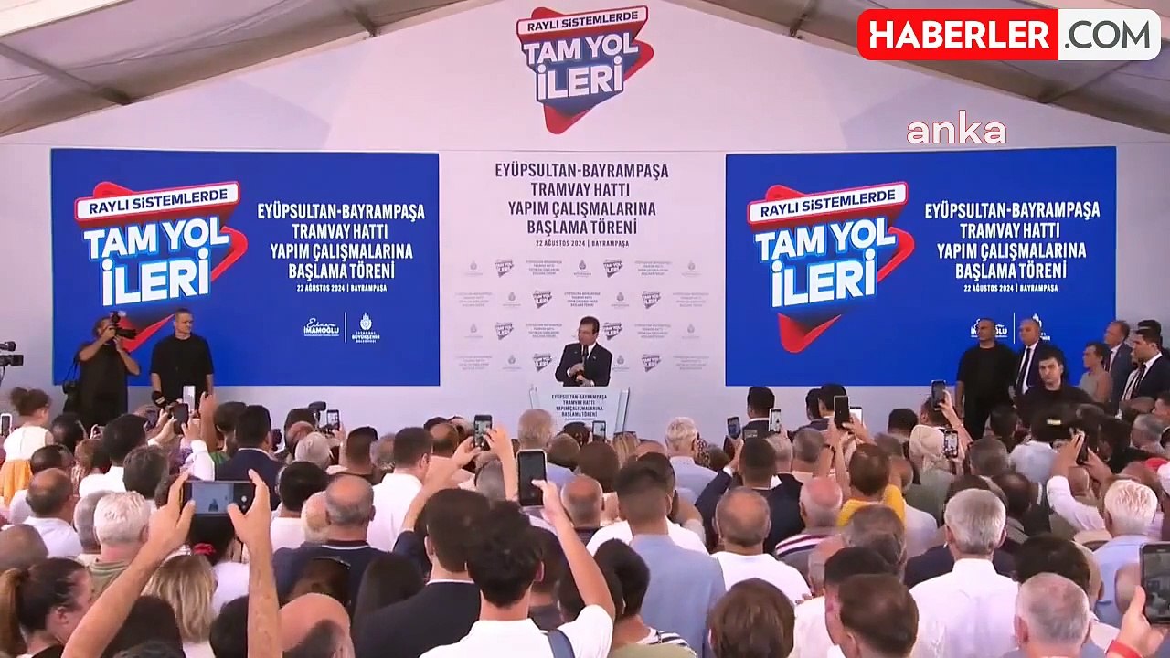 Eyüpsultan - Bayrampaşa Tramvay Hattının Yapımına Özkaynak Kullanımıyla Başlandı.