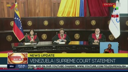 Venezuelan Supreme Court ratifies results of the CNE declaring Nicolás Maduro reelected president