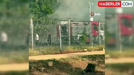 Bulgaristan sınırında çıkan yangın Edirne'nin köylerine ilerliyor