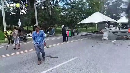 Cierre total de la vía Medellín – La Pintada por manifestación ciudadana