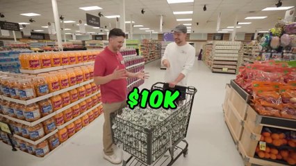 Mr Beast pay $10,000 Every Day You Survive In A Grocery Store Watch