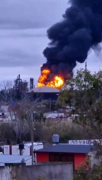 Se incendia una refinería de YPF en las afueras de la capital provincial