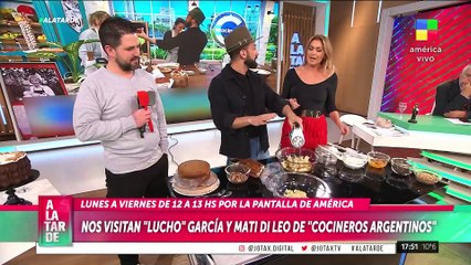 NOS VISITAN LOS COCINEROS ARGENTINOS con una riquísima torta para compartir