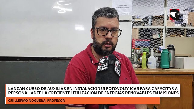 Lanzan curso de auxiliar en instalaciones fotovoltaicas para capacitar a personal ante la creciente utilización de energías renovables en Misiones