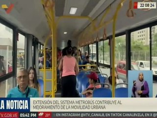 Sistema Metrobús continúa mejorando la movilidad urbana en Caracas
