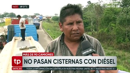Carros cisternas con combustible para Santa Cruz se encuentran varados en Yapacaní