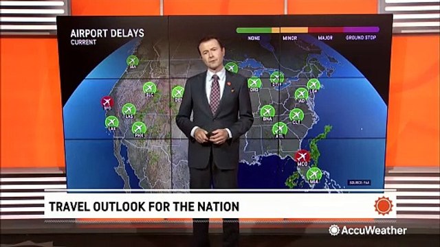 Thunderstorms to cause Friday travel delays in parts of the US
