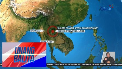 771 kabilang ang ilang Pinoy na sangkot umano sa cyber scam network, nahuli sa Laos-Myanmar-Thailand border | Unang Balita