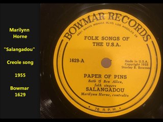 Marilyn Horne - Salangadou (1955)