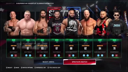 What Happens When Roman Reigns Starts Gauntlet Match At No.1 | WWE 2K24