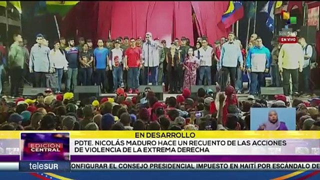 Pdte. Maduro: La violencia de la extrema derecha es terrorismo