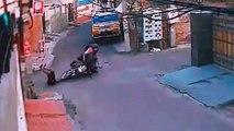 Accident CCTV Sikh Saddar Bike ............ Kid Cycle