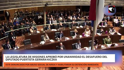La Legislatura de Misiones aprobó por unanimidad el desafuero del diputado puertista Germán Kiczka