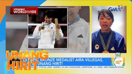 Olympic bronze medalist Aira Villegas, LIVE sa Unang Hirit! | Unang Hirit