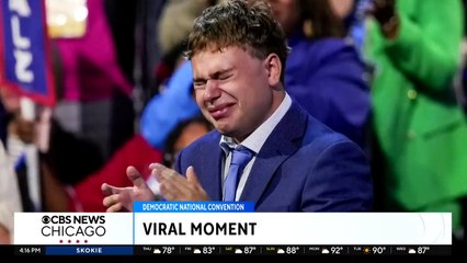 Viral moment of Gus Walz cheering dad at DNC brings awareness to neurodiversity