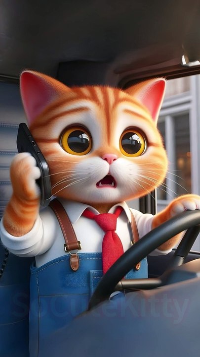 Safe travels, my trucker love. Our tiny paw prints await your return.    #socutekitty #aicats