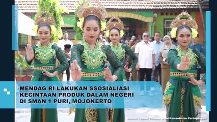 MENDAG LAKUKAN SOSIALISASI KECINTAAN PRODUK DALAM NEGERI DI SMAN 1 PURI MOJOKERTO