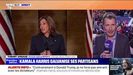 Investiture du parti démocrate: Kamala Harris galvanise ses partisans à Chicago