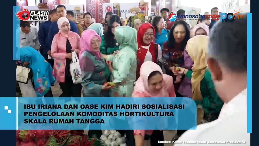 Ibu Iriana Jokoi Oase jKim Hadiri Sosialisasi Pengelolaan Hortikultura Skala Rumah Tangga